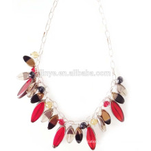 Fashion Crystal Pendant Statement Chain Necklace